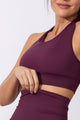 Top com Bolso Anticelulite Roxo