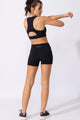 Short Modelador com Bolso Lateral Preto