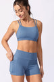 Conjunto Short com Bolso Texturizado China Blue