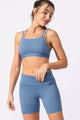 Conjunto Bermuda Texturizado China Blue