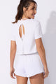 Short de Corrida Duplo Branco