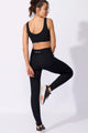 Legging Modeladora com Bolsos na Frente Preta