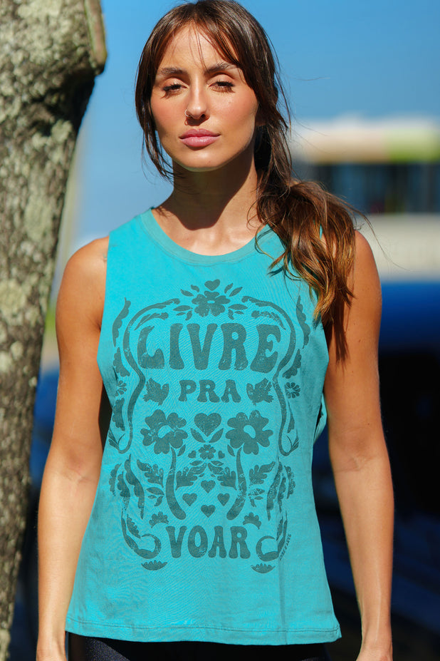 Regata Cavada Verde Livre pra Voar