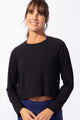 Casaco Cropped Raglan Preto