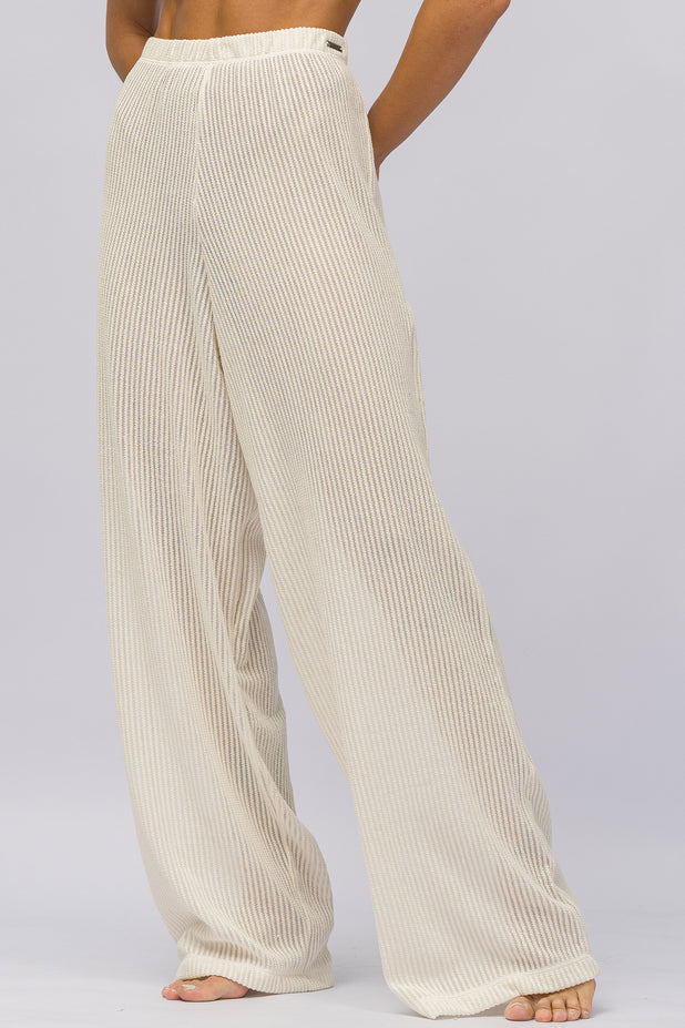 Calça de Praia com Cós Off-White