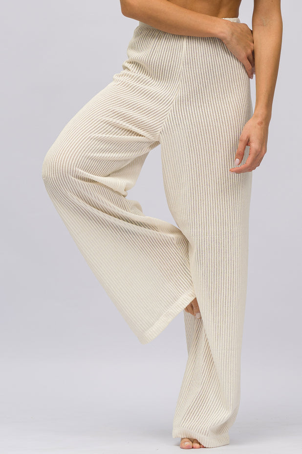 Calça de Praia com Cós Off-White