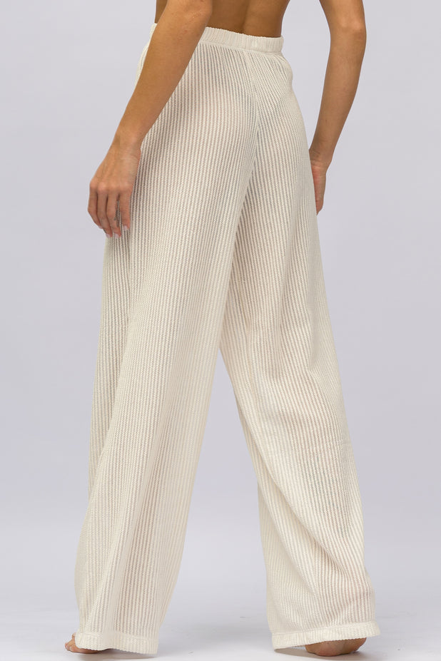 Calça de Praia com Cós Off-White
