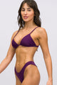 Biquíni Top Fixo e Calcinha Asa Delta Roxo