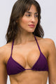 Biquíni Top Cortininha e Calcinha de Amarrar Roxo