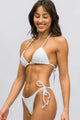 Biquíni Top Cortininha e Calcinha de Amarrar Branca