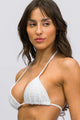 Top Biquíni Cortininha Texturizado Branco
