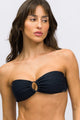 Top Biquíni Decote na Frente Alcinha Preto