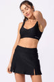 Short Saia Texturizado Preto