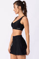 Short Saia Texturizado Preto