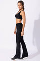 Calça Flare Texturizada Preta