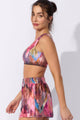 Short com Bolso e Fenda Desigual