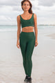 Legging Wonder Texturizada Verde