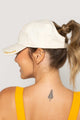Boné Branco Bordado Girassol