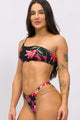 Biquíni Ombro Só de Alcinha com Calcinha Borboleta Romã
