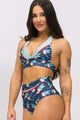 Biquíni Cortinão Fixo com Calcinha Cós de Virar Voar
