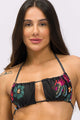 Top Biquíni Cortininha Quadrado Estampa Radiante