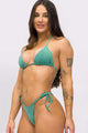 Biquíni Cortininha com Calcinha Lacinho Verde