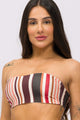 Top Faixa Dupla Face Listrado Marrom