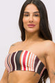 Top Faixa Dupla Face Listrado Marrom