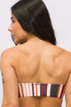 Top Faixa Dupla Face Listrado Marrom