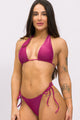 Biquíni Cortinão com Calcinha de Amarrar Magenta