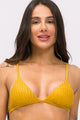 Biquíni Bojo Fixo com Calcinha Texturizada Amarela