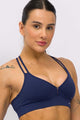 Top Alças Duplas com Bojo Marinho