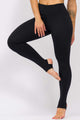 Legging Blackout com Pezinho de Poliamida Preta