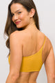 Top Ombro Só Canelado Mostarda