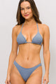 Biquíni Cortininha com Calcinha Básica Azul
