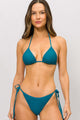 Top Biquíni Cortininha e Calcinha de Amarrar Netuno