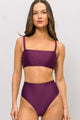 Top com Decote de Alcinha Roxo Deluxe