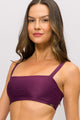 Top com Decote de Alcinha Roxo Deluxe
