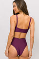Top com Decote de Alcinha Roxo Deluxe
