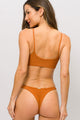 Biquíni de Alcinha Básico e Calcinha Borboleta Conhaque