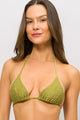 Biquíni Cortininha com Calcinha de Amarrar Pistache