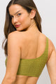 Top Ombro Só Texturizado Pistache