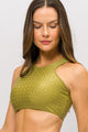 Top Biquíni Beach Texturizado Pistache