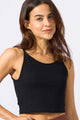 Cropped Alcinha Canelado Preto