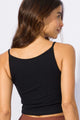 Cropped Alcinha Canelado Preto