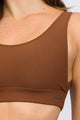 Top Regata Canelado Marrom