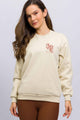 Casaco de Moletom Love Bege