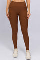 Legging Confort Fit Canelada Marrom