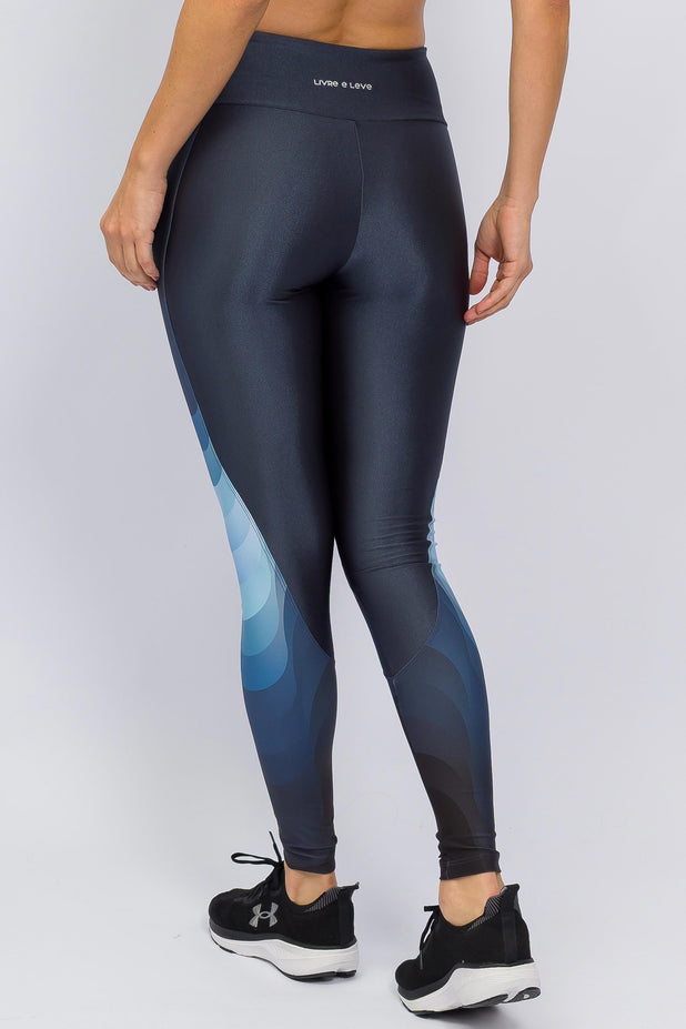 Legging com Recortes Waves