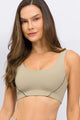 Conjunto Top Regata e Legging Cós Elástico Bege